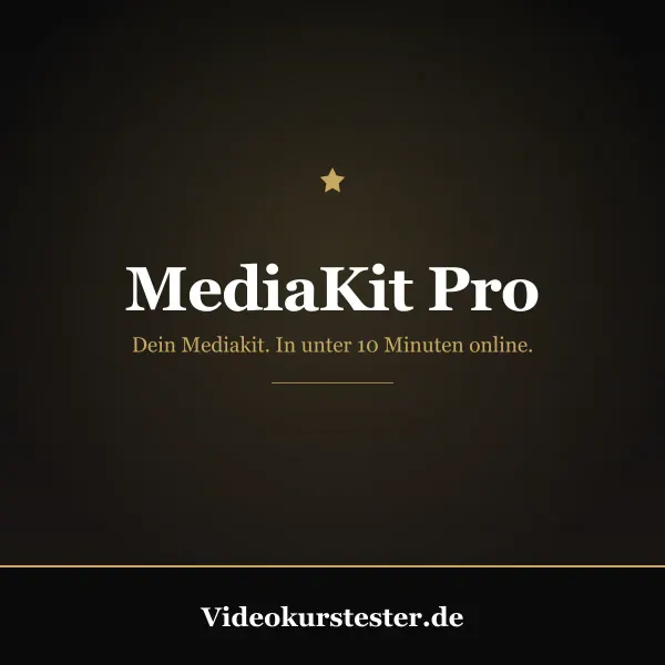 MediaKit Pro für Video-Experten: dein Profil mit Video-Galerie